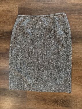 Dressbarn Gray Wool Pencil Skirt